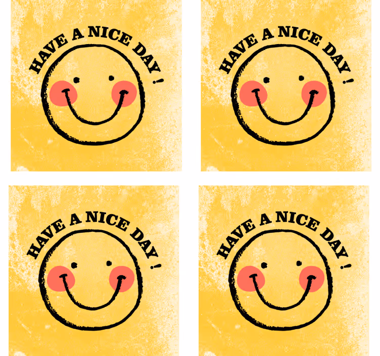 Bierdeckel sprüche mit fröhlichem smiley gruß - TenStickers
