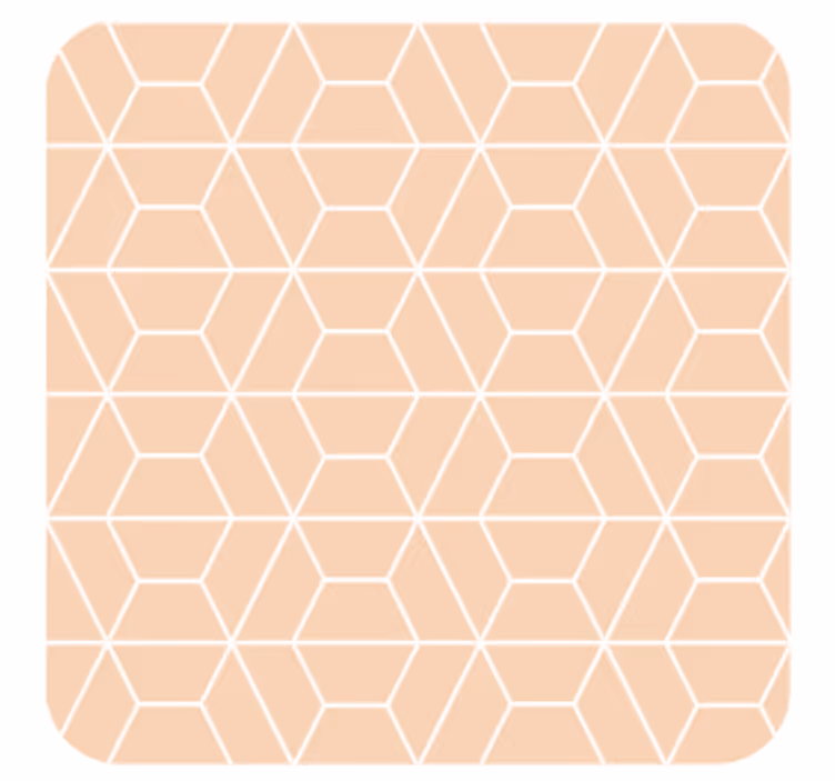 Untersetzer im geometrischen hexagonalen design - TenStickers