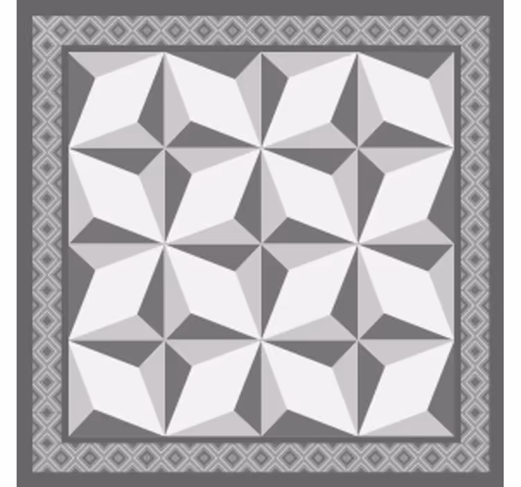 Untersetzer mit geometrischen schichtenmustern - TenStickers
