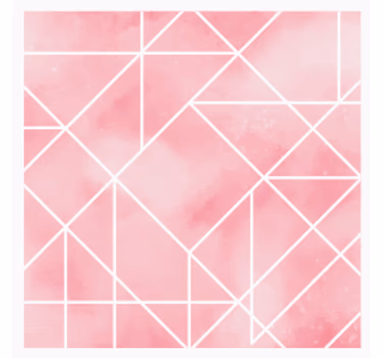 Untersetzer geometrisches pinkes muster - TenStickers