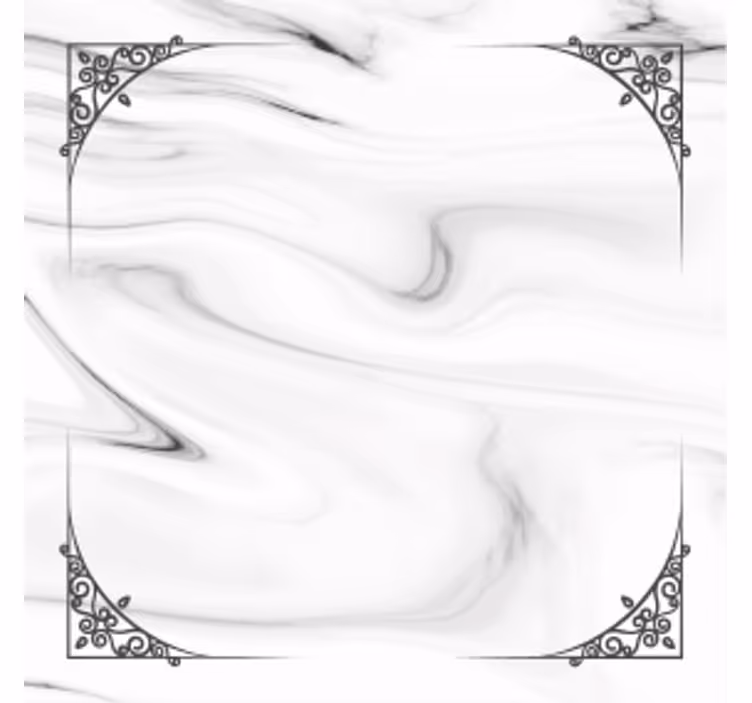 Untersetzer modern weißer Marmor - TenStickers