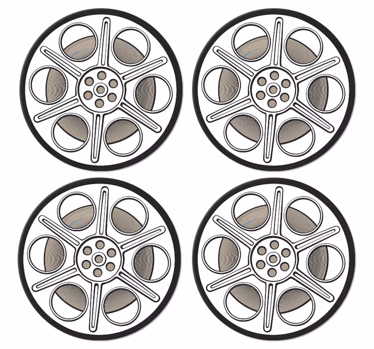 Untersetzer Vintage alte Filmrolle - TenStickers