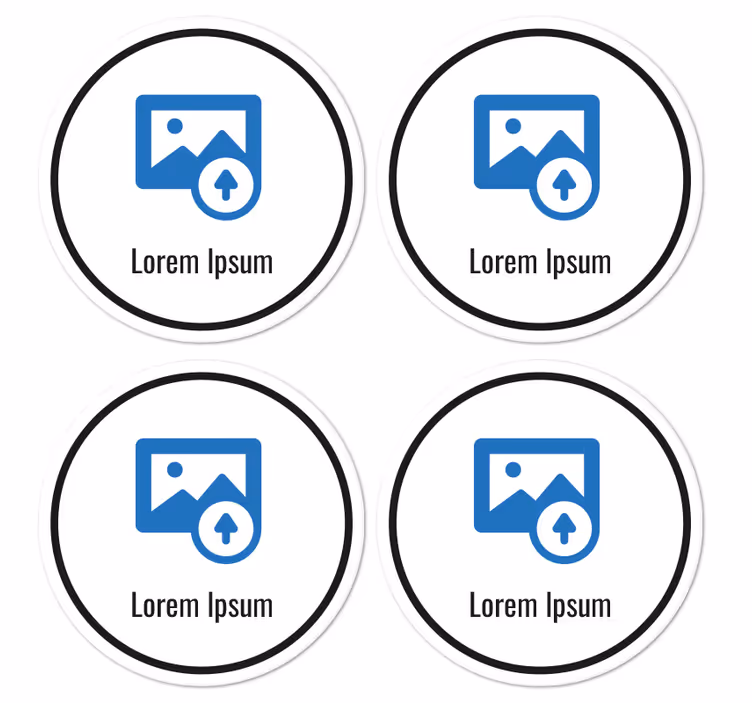 Untersetzer Getränke personalisierter QR Code - TenStickers