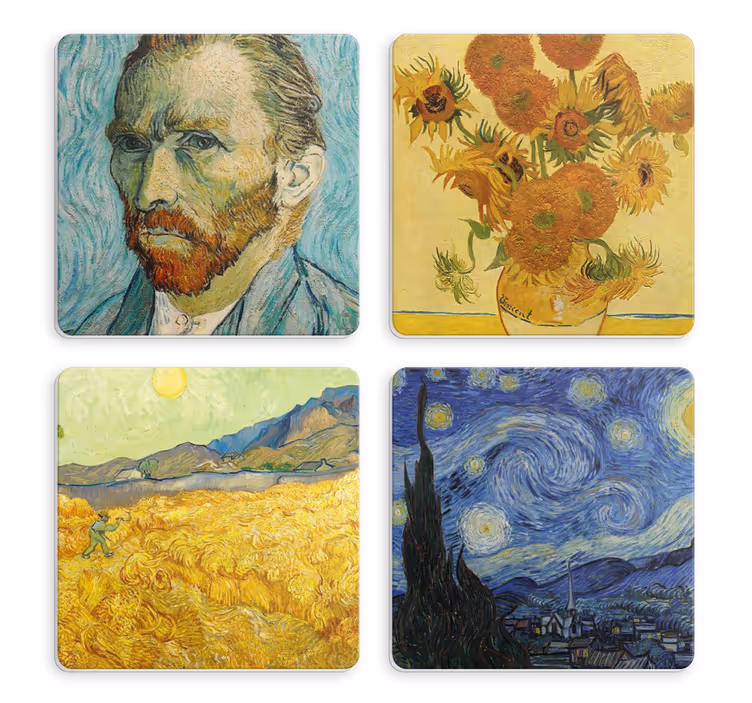 Untersetzers van goghs kunst - TenStickers