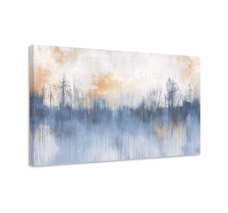 Leinwand Landschaft künstlerischer wald - TenStickers