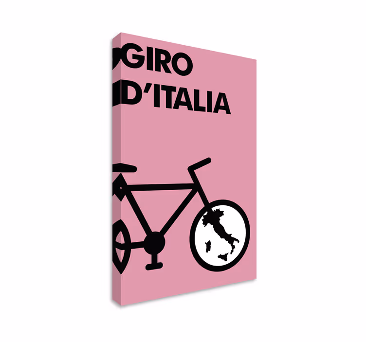 Leinwandbild Sport giro d'italia symbol - TenStickers