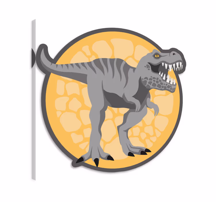 Dinosaurier wandbild handgezeichnetes t-rex-motiv - TenStickers