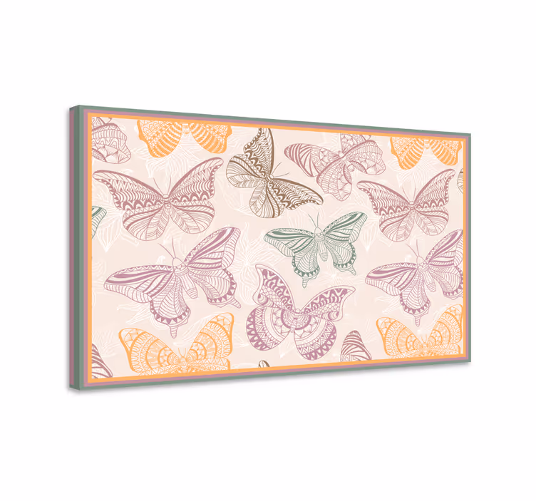 Wandbild schmetterling farbenfrohe zierfalter - TenStickers