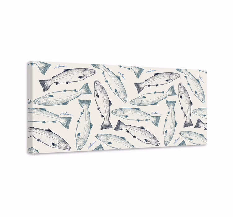 Wandbild fische lachs fisch - TenStickers