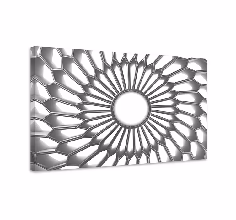 Wandbilder modern Mandala weißer diamant 3D - TenStickers