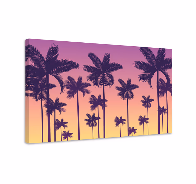 Wandbilder Landschaft tropische silhouette - TenStickers