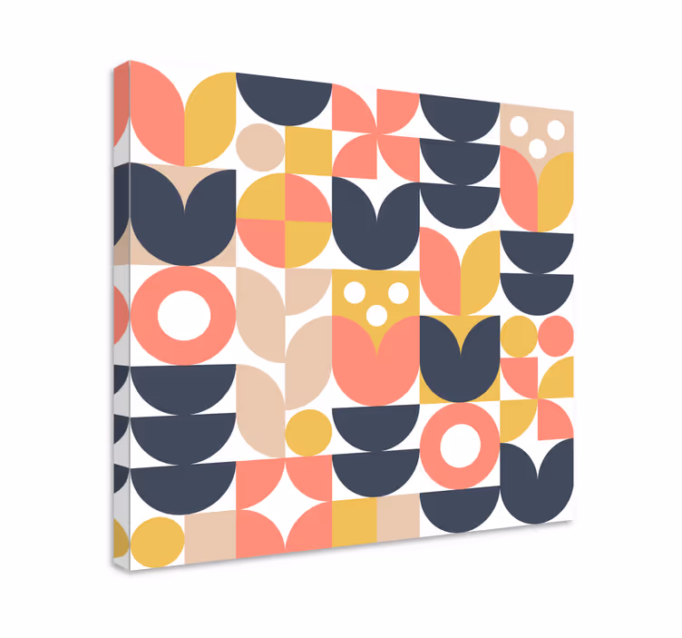 Leinwandbild Geometrie abstrakte geometrische formen - TenStickers
