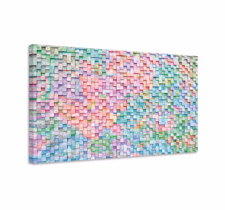 Geometrische Wandbilder mosaik-spektrum - TenStickers