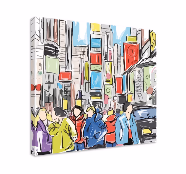Leinwandbild Person Personas moderno de nueva york - TenStickers