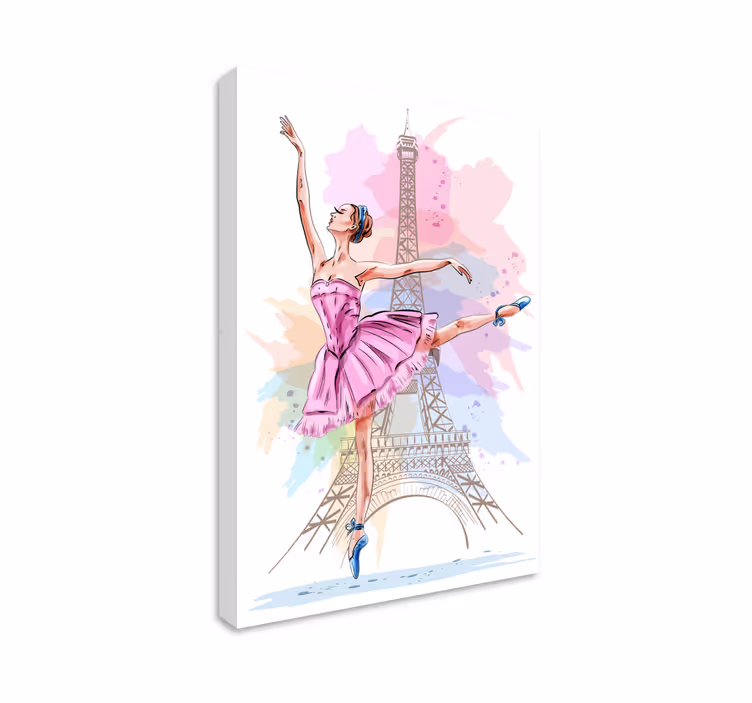 Wandbild Ballerina Bailarinas con estrellas - TenStickers