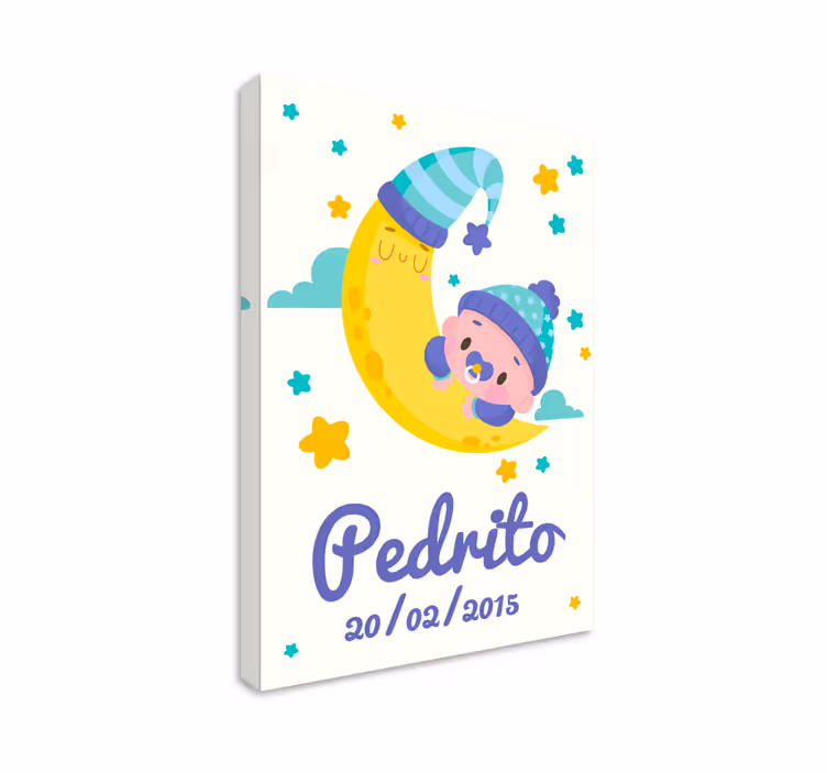 Leinwandbild babys schlafendes baby mond - TenStickers