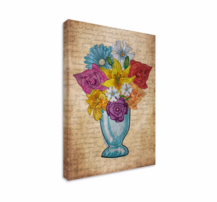 Leinwandbild vase der blumen - TenStickers