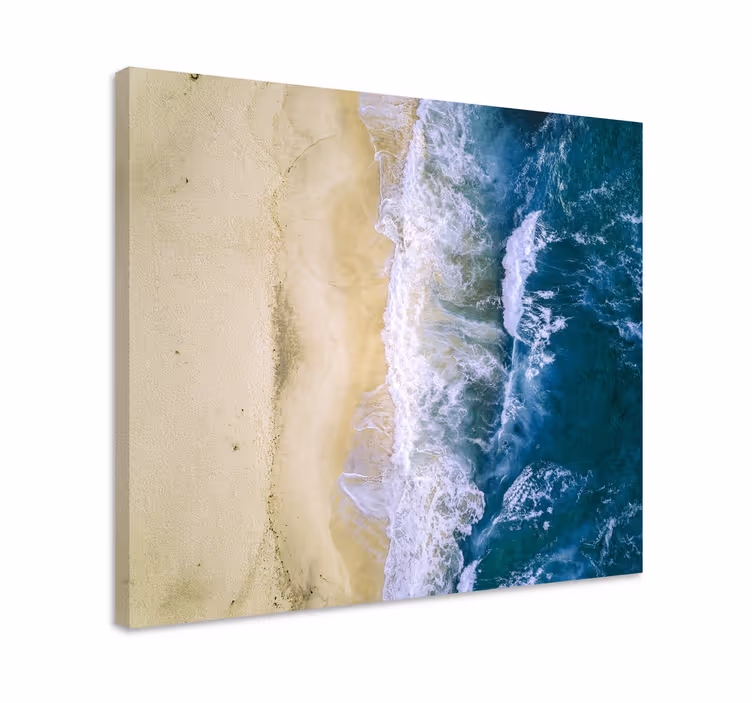 Leinwandbild meer wellen der ruhe - TenStickers