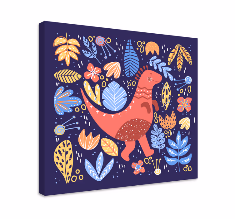 Dinosaurier wandbild verspielte dinosaurierillustration - TenStickers