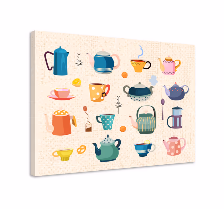 Wandbilder Sprüche bezaubernde teekollektion - TenStickers