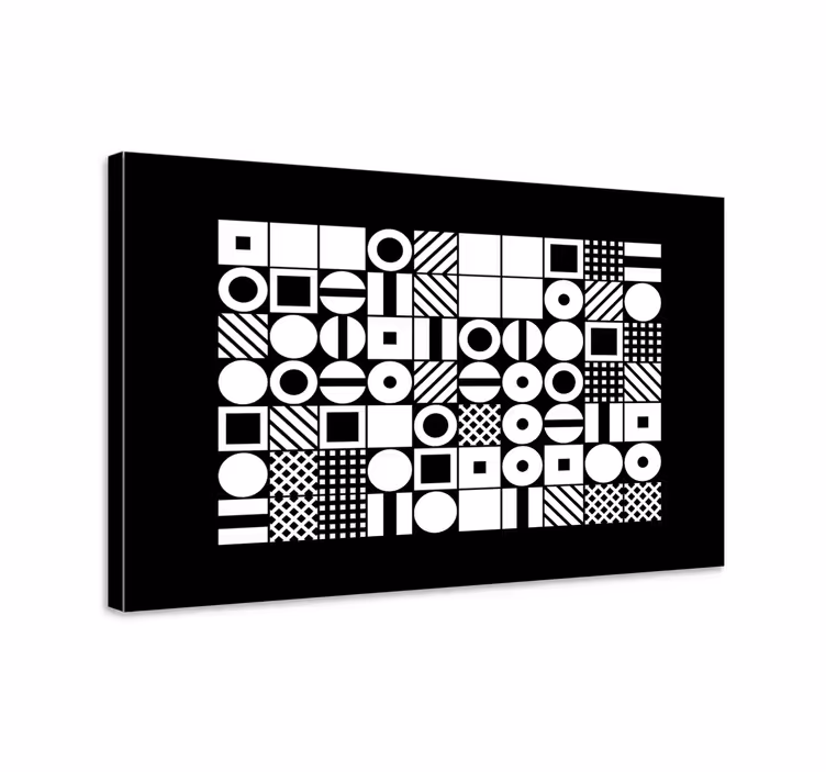 Geometrische Wandbilder abstrakte Formmuster - TenStickers