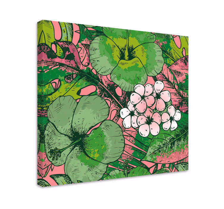 Leinwandbild botanisches blumenarrangement - TenStickers