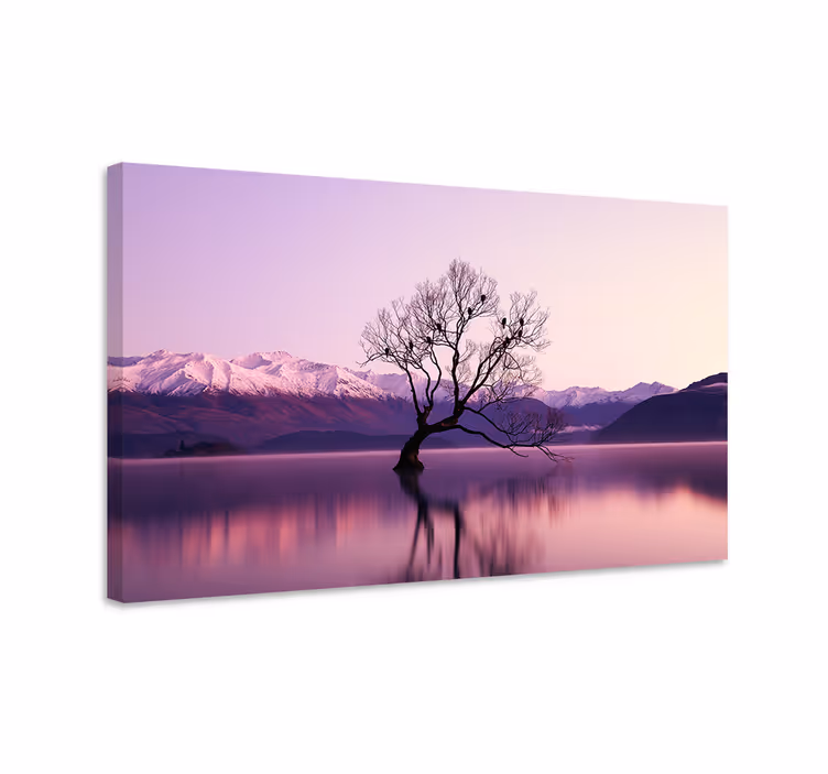 Wandbild Baum Herbstbaum mit krähen - TenStickers