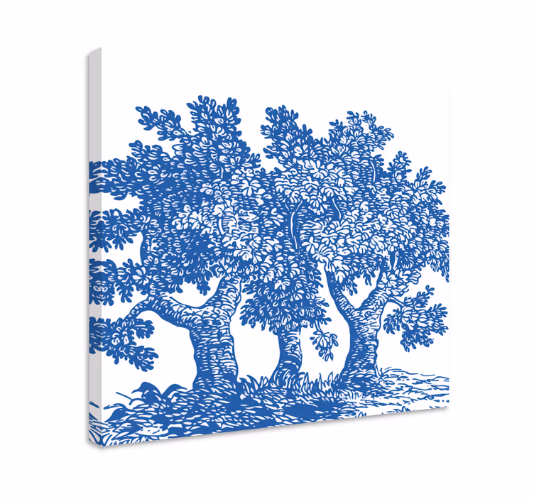 Wandbild baum drei blühende bäume - TenStickers