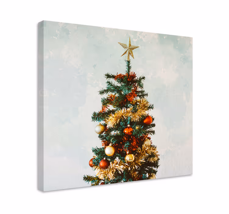 Leinwandbild sport weihnachtsbaumdekorationen - TenStickers