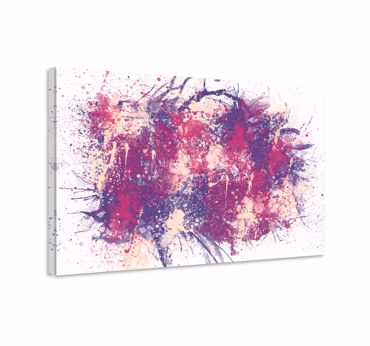 Leinwandbild abstrakt dynamischer farbensplash - TenStickers