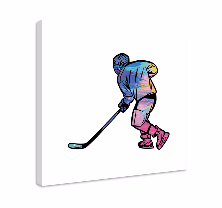 Leinwandbild sport eishockey spieler aktion - TenStickers