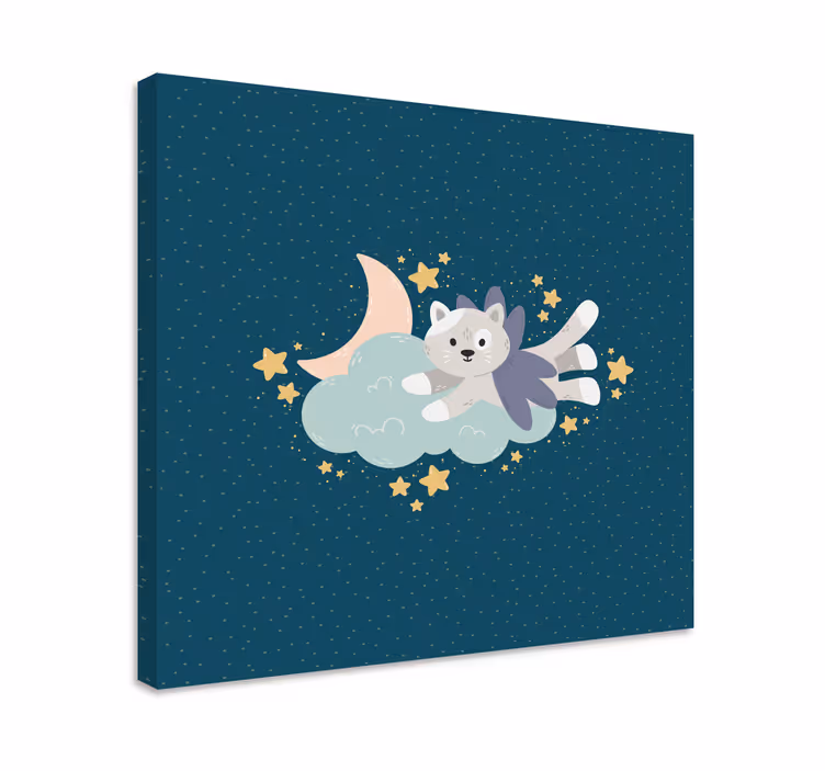 Wandbilder katzen traum von fliegenden katzen - TenStickers