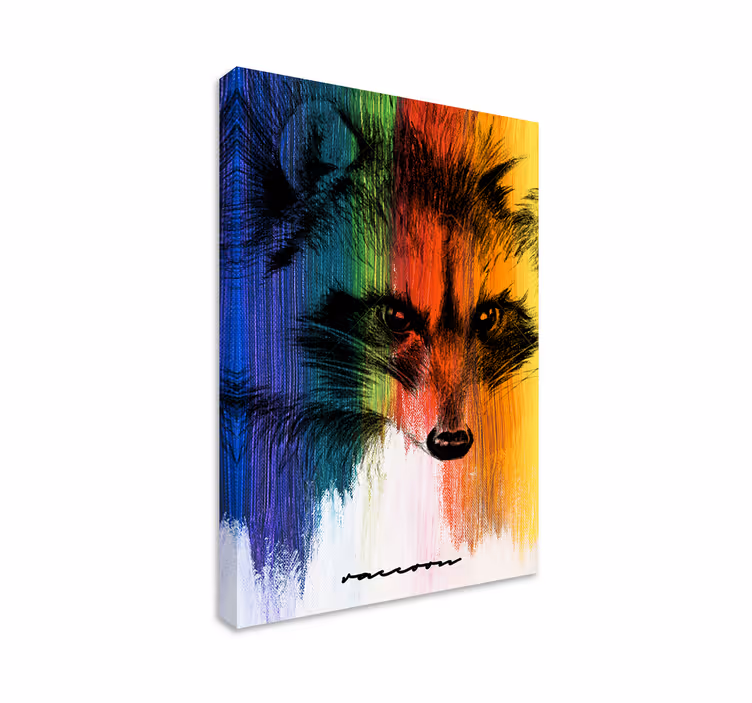 Wandbild tier lebhaftes fuchs-porträt - TenStickers