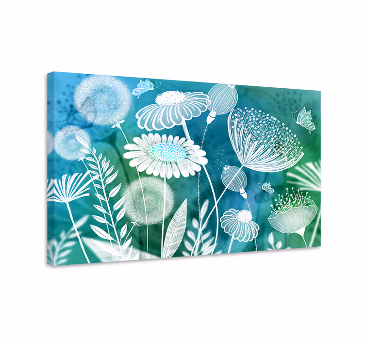 Leinwandbild florales blühendes design - TenStickers