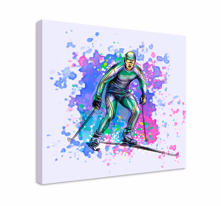 Leinwandbild sport skisport action szene - TenStickers