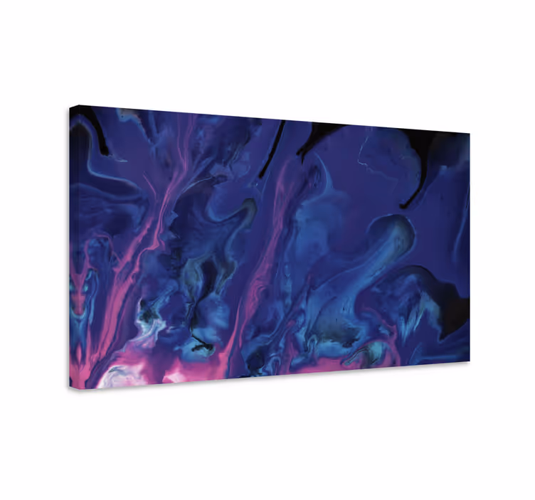 Wandbild Wohnzimmer Lila-Blauer Farbverlauf - TenStickers