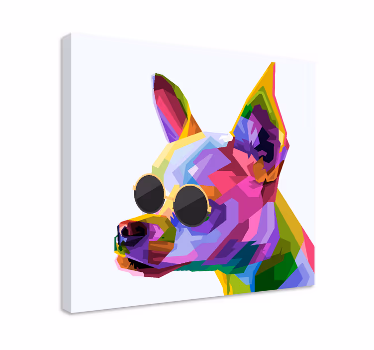 Wandbilder hunde lebendige hundefotografie - TenStickers