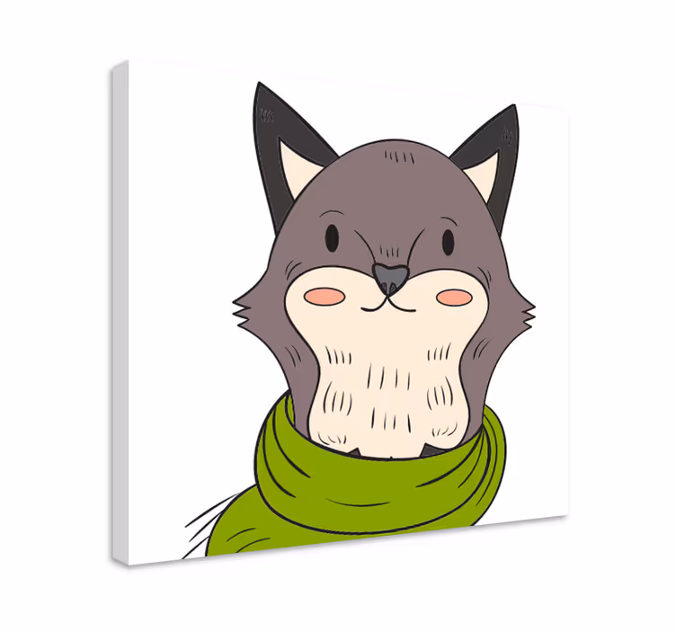 Wandbild tier freundlicher tiercharakter - TenStickers