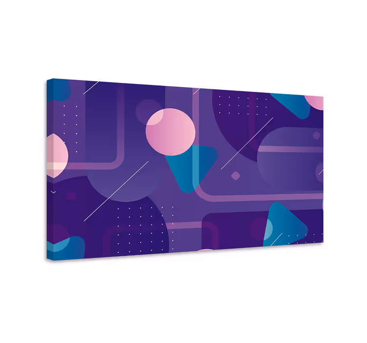 Geometrische wandbilder mit abstraktem formendesign - TenStickers