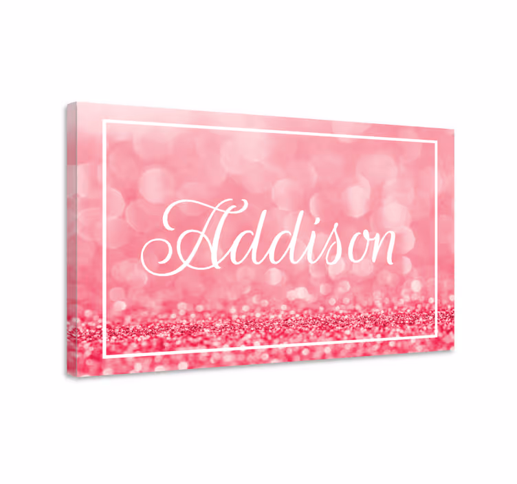 Leinwandbild personalisiert Glänzend rosa verlaufsflüssigkeit - TenStickers