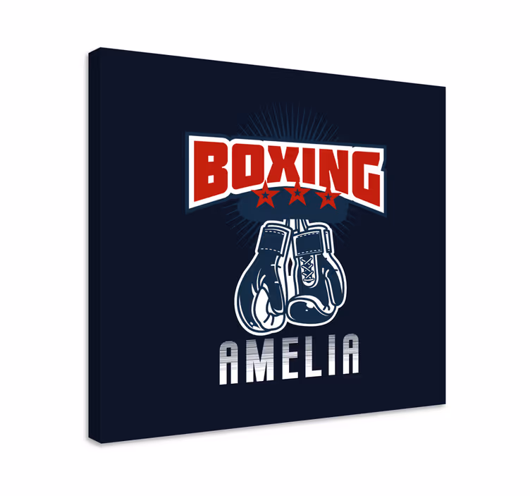 Leinwandbild sport boxhandschuh emblem - TenStickers