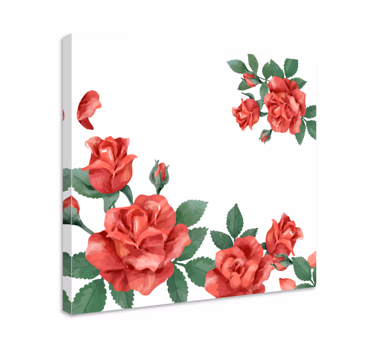 Leinwandbild rosen in blüte - TenStickers