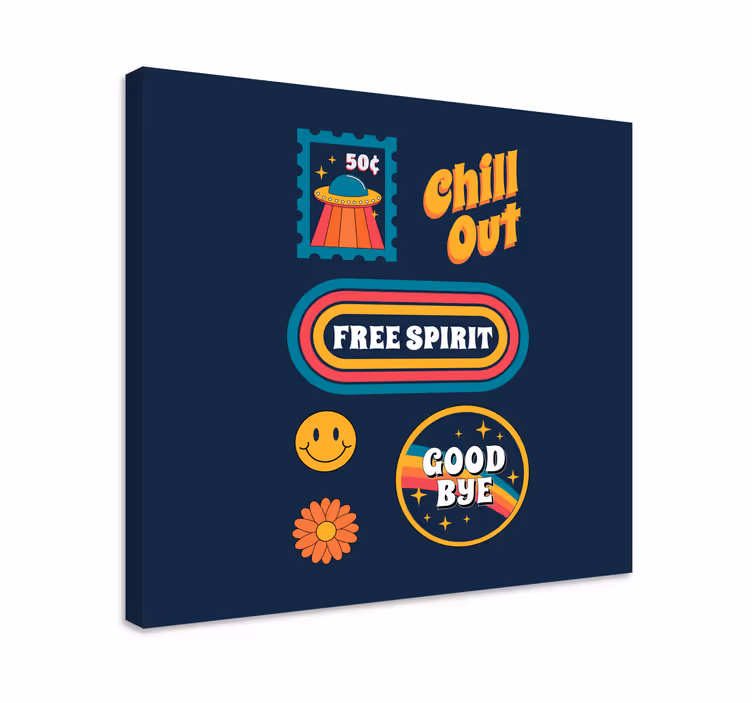 Wandbilder sprüche entspanne deinen freien geist - TenStickers