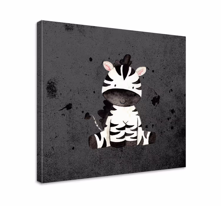Wandbild tier niedliches zebra motiv - TenStickers