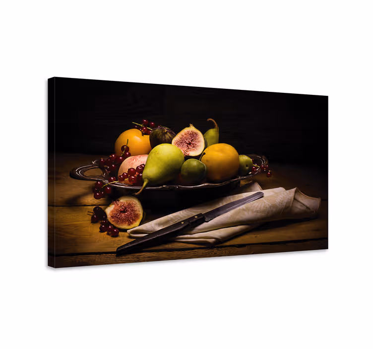 Leinwandbild obst obstschalenkomposition - TenStickers