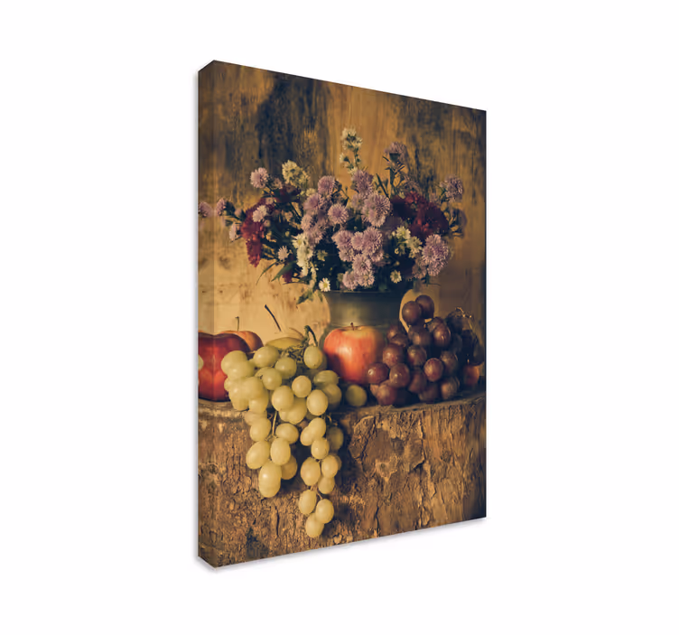 Leinwandbild früchte und blumen - TenStickers