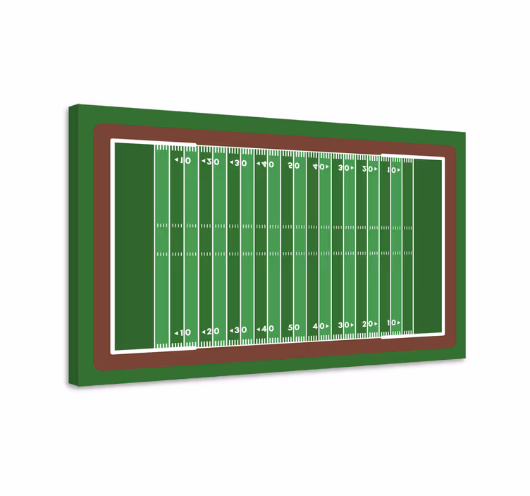Leinwandbild sport fussballfeld layout - TenStickers