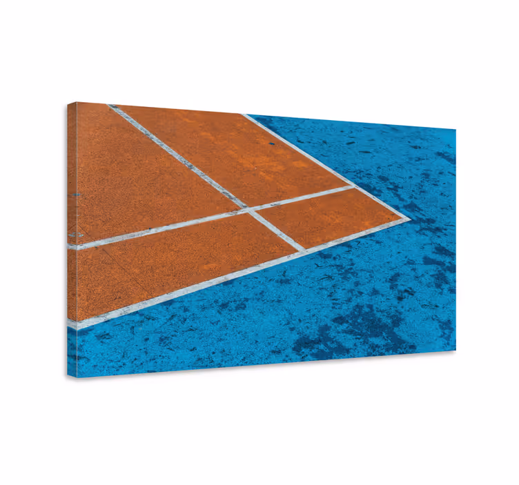 Leinwandbild sport tennisplatzlinien - TenStickers