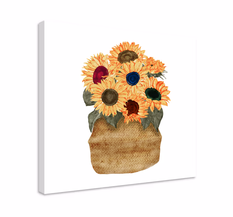 Leinwandbild sonnenblumenstrauß - TenStickers