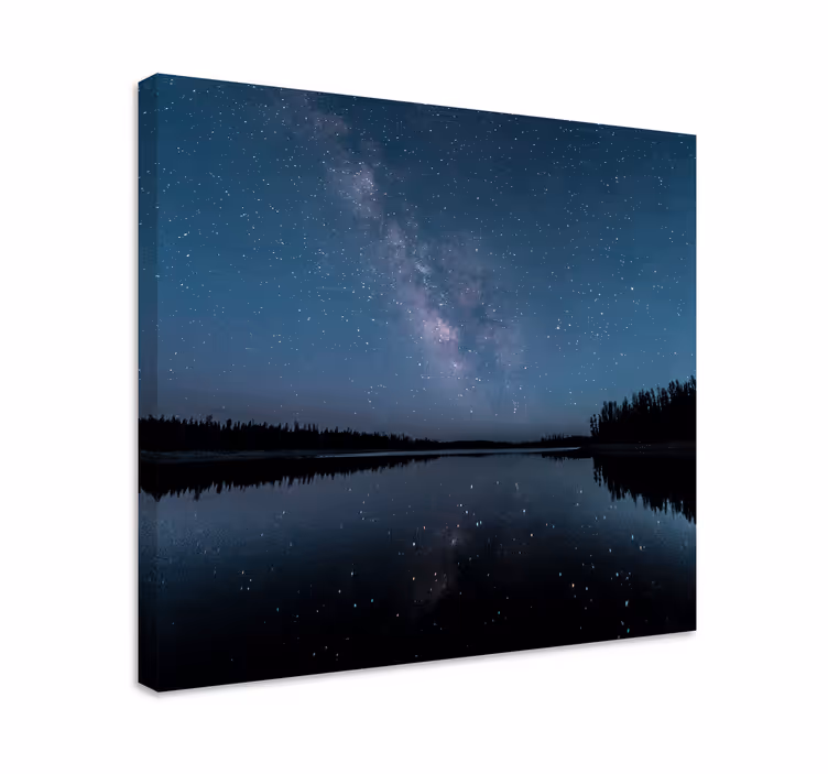Wandbilder landschaft sternenlicht reflexion - TenStickers